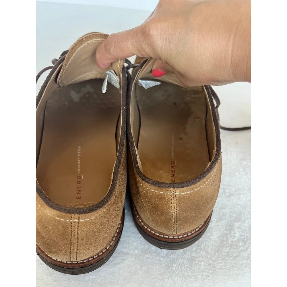 UGG Jovin Oxford Men's 11 Chestnut Buck Suede Derby Shoes Comfort Treadlite Lace